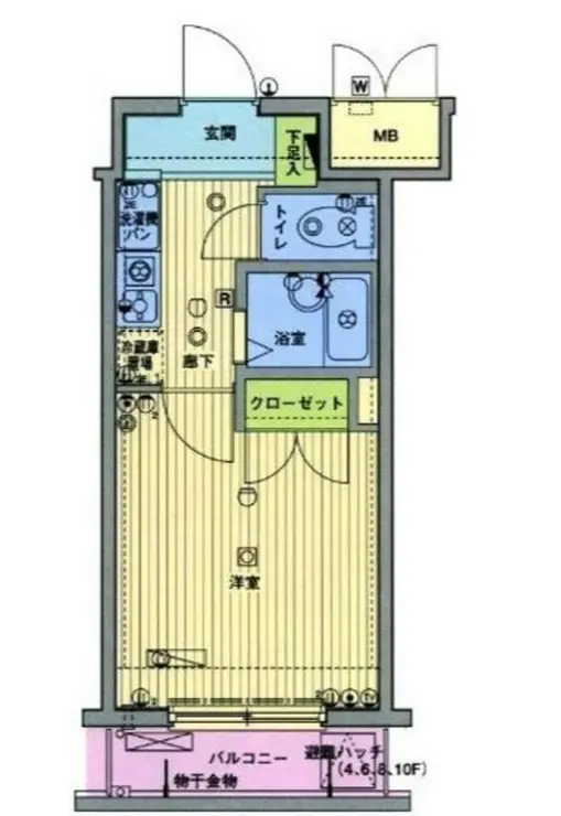 ガーラ笹塚駅前 10階階 間取り
