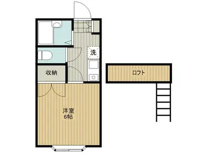 ハイツグラシア(1K/2階)の間取り写真