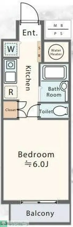 オリエントニュー赤坂 3階階 間取り