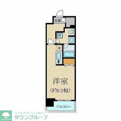 クリオ五反田(ワンルーム/5階)の間取り写真