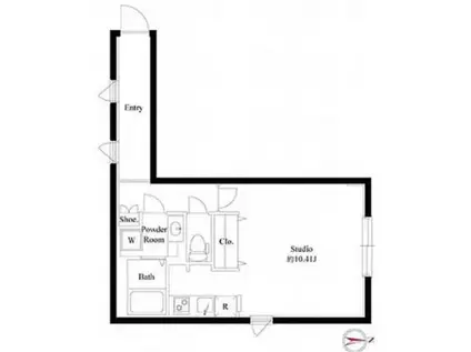 PASEO HIGASHI SHINJUKU(ワンルーム/3階)の間取り写真