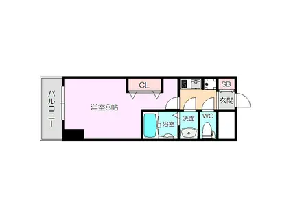 エステムコート新大阪10ザゲート(1K/3階)の間取り写真