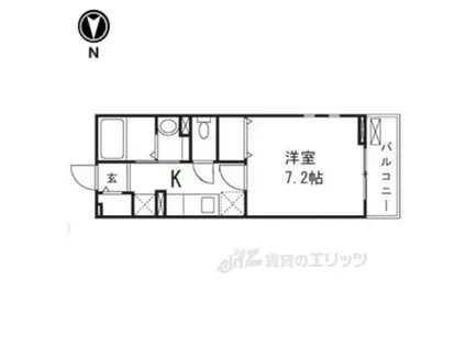 パストラルみやけ(1K/1階)の間取り写真