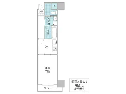 グランドパレスNS-2(1DK/1階)の間取り写真