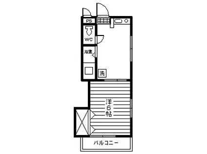 メゾンドジュネス(1K/1階)の間取り写真