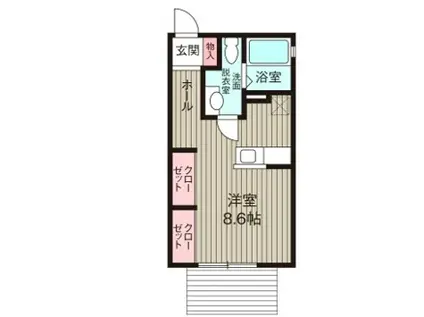 A-STUDI DESIGN(ワンルーム/2階)の間取り写真