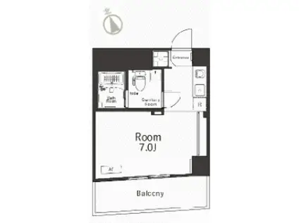 フレンシア ノイエ 八王子(ワンルーム/9階)の間取り写真