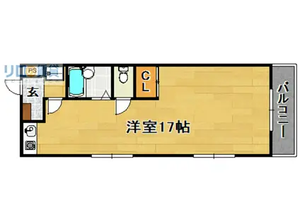 サンプラザ淀(ワンルーム/4階)の間取り写真