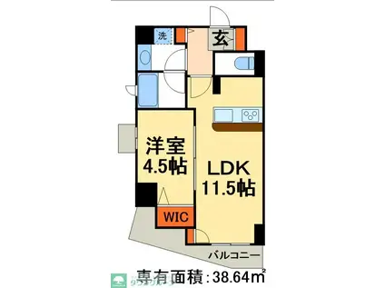 フェアリア 船橋本町(1LDK/10階)の間取り写真