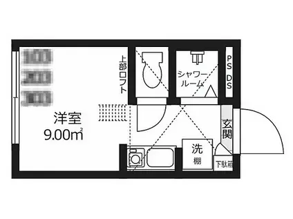 NANO上落合(ワンルーム/2階)の間取り写真