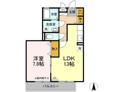 プリマベーラ(1LDK/3階)の間取り写真