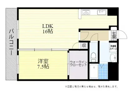 鶴羽ビルⅡ(1LDK/3階)の間取り写真