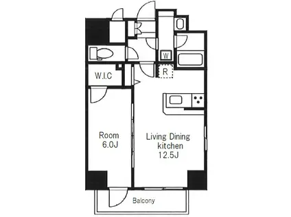 ベーカーハウス(1LDK/3階)の間取り写真