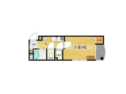 メゾンドマルコ(1K/2階)の間取り写真