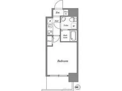 ARISTO扇町(1K/5階)の間取り写真