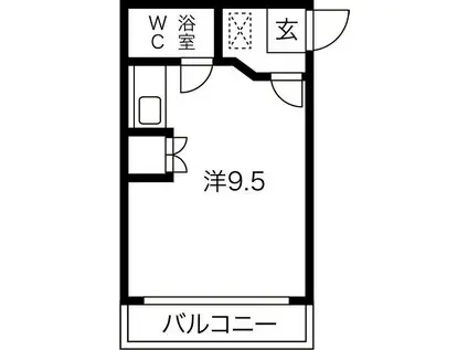 シティコーポ田口(ワンルーム/2階)の間取り写真