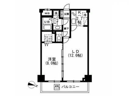 コンフォートレジデンス(1LDK/3階)の間取り写真