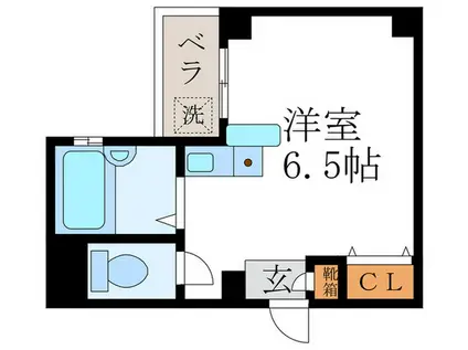 シマダマンション(ワンルーム/4階)の間取り写真