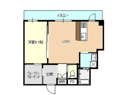 GLANZ喜々津駅(1LDK/5階)の間取り写真