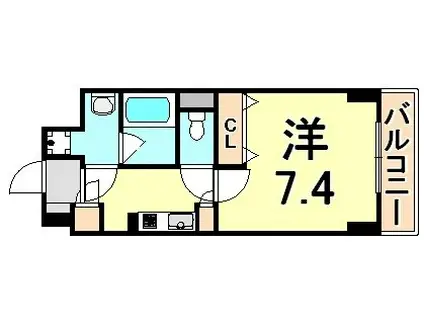 アーバネックス武庫之荘(1K/5階)の間取り写真