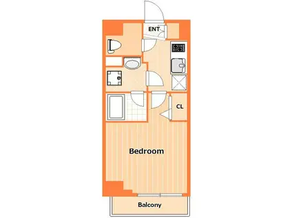 SHOKENRESIDENCE横浜伊勢町(1K/5階)の間取り写真