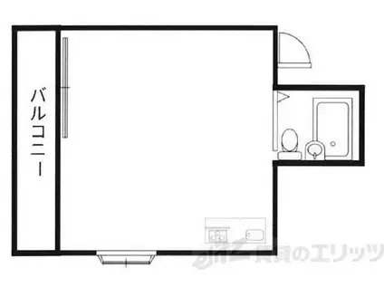 王仏マンション(ワンルーム/2階)の間取り写真