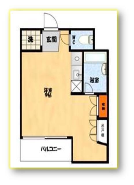 ヒルクレストアツギ(ワンルーム/1階)の間取り写真