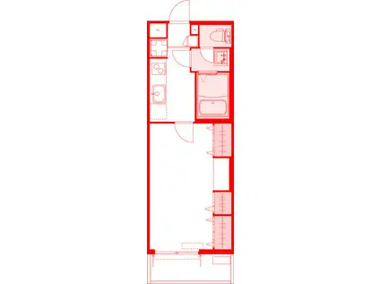 リブリ・シトラスライト(1K/2階)の間取り写真