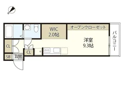 プリマヴェーラ大野ANNEX(ワンルーム/1階)の間取り写真