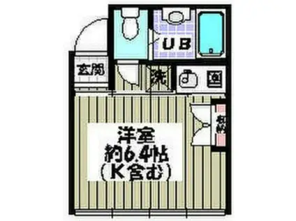 パストラーレ(1K/2階)の間取り写真