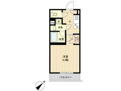 タウンライフ覚王山(1K/4階)の間取り写真