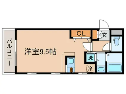 セントパレス西片(ワンルーム/2階)の間取り写真