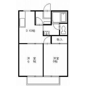 メゾンドS-1(2DK/1階)の間取り写真