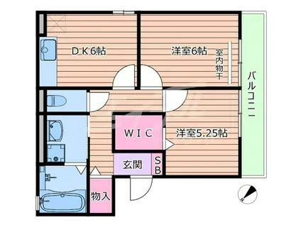 エルプエンテII(1LDK/1階)の間取り写真