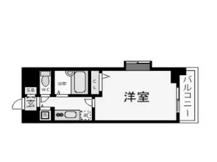 トーシンフェニックス芝アストラーレ(1K/10階)の間取り写真