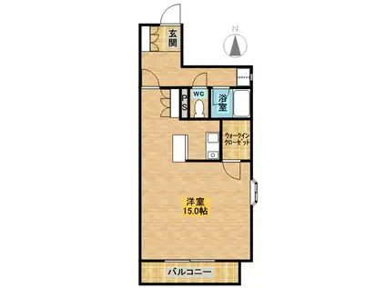 ファーストレジデンス(ワンルーム/3階)の間取り写真