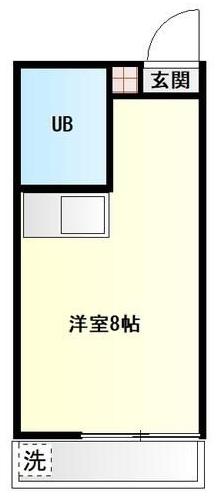 ケントピア西船(ワンルーム/2階)の間取り写真