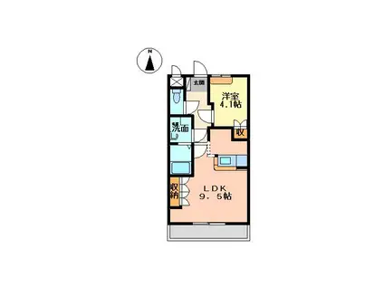 レジェンド32-0612(1LDK/2階)の間取り写真