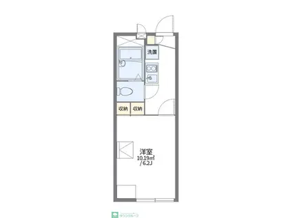 レオパレスSEACOTTAGE(1K/2階)の間取り写真