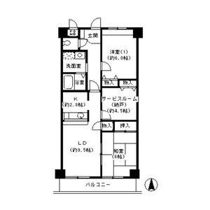 メゾンドール南千里(2SLDK/5階)の間取り写真