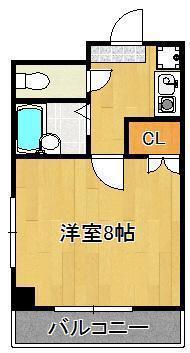 オグラMシミズ(1K/3階)の間取り写真