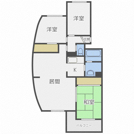 ベルマージュ 522(3LDK/3階)の間取り写真