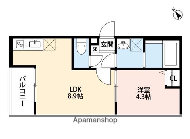 アークティカ小路(1LDK/3階)の間取り写真