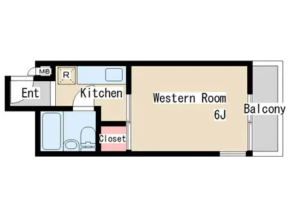 メゾン・ジュン(1K/2階)の間取り写真