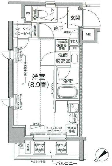 アイル プレミアム押上ノース(ワンルーム/3階)の間取り写真