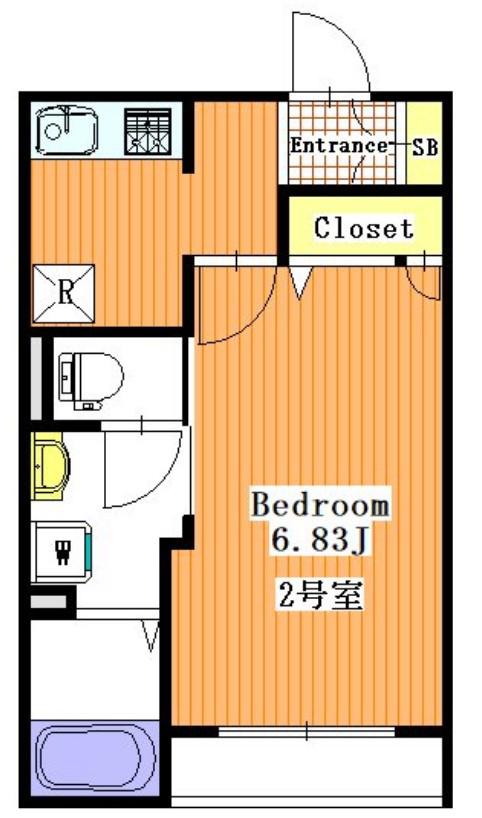 ファイネス梅田 A棟(1K/3階)の間取り写真