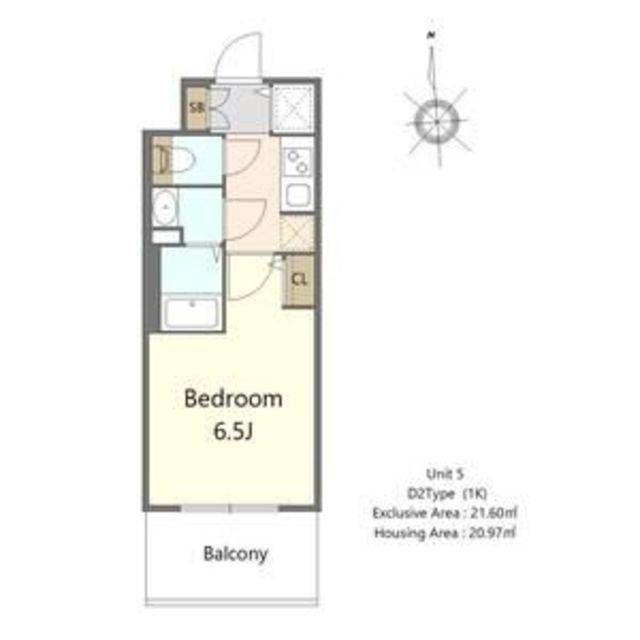 S-RESIDENCE高井田BELETA(1K/10階)の間取り写真