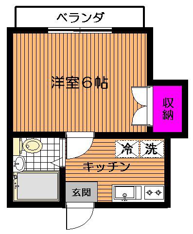 GRAND COURT(1K/1階)の間取り写真