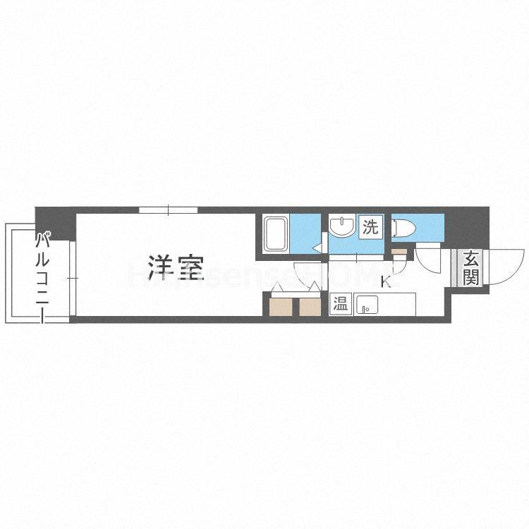 東洋プラザ都島南(1K/4階)の間取り写真