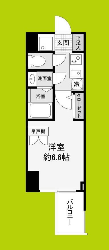 セレニテ谷町四丁目アリエ(1K/10階)の間取り写真